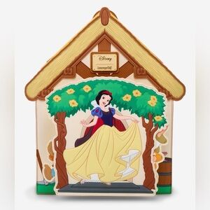 New Loungefly Disney Snow White And The Seven Dwarfs Figural Cottage Backpack